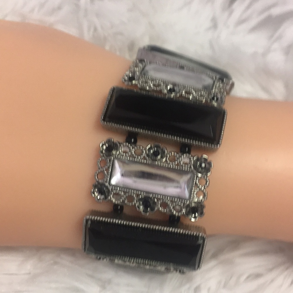 Romantic Rectangle Rhinestone Bracelet - image 6